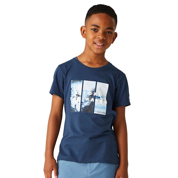 Regatta Barn/Kids Bosley VII Seaside T-shirt 11-12 år M Moonlight Denim 11-12 Years