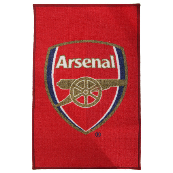 Arsenal FC Official Printed Football Crest Matta/Golvmatta One Si Red One Size