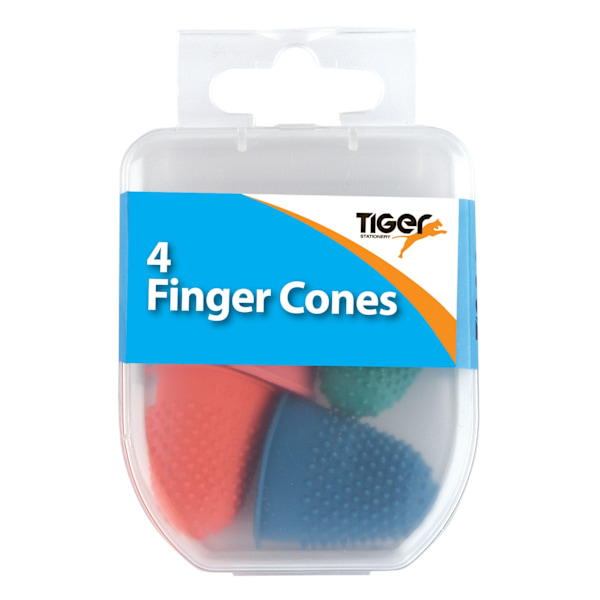 Tiger Stationery Essential Finger Cones (4-pack) En Storlek Multifärgad Multicoloured One Size