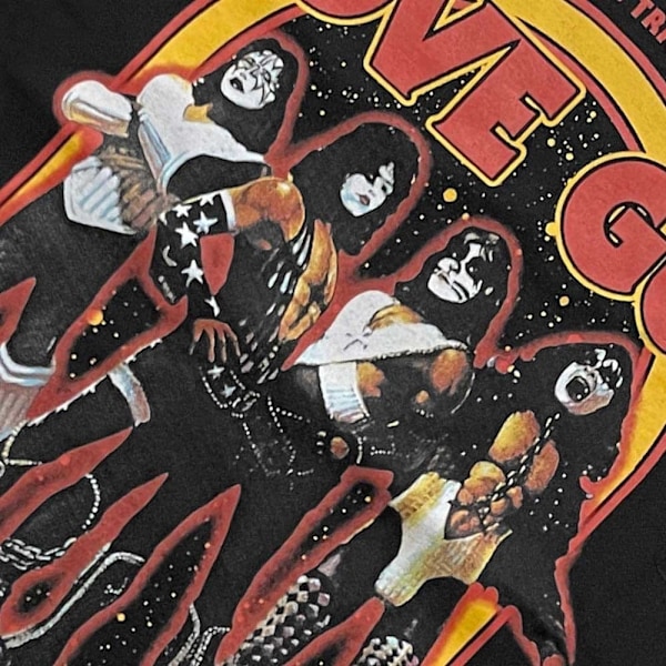 Kiss Unisex Adult Love Gun Stars T-Shirt M Svart Black M