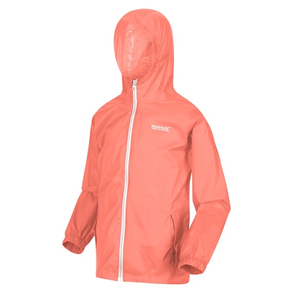 Regatta Great Outdoors Barn/Barn Pack It Jacket III Vattentät Packaway Svart 5-6 År Fusion Coral Fusion Coral 5-6 Years