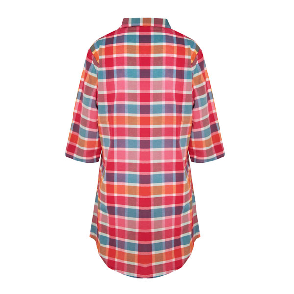 Forever Dreaming Dam/Kvinna Rutig Knapp-Ner Nattlinne L Pink L