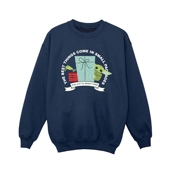 Star Wars Boys The Mandalorian Galaxy´s Greetings Sweatshirt 12 Navy Blue 12-13 Years