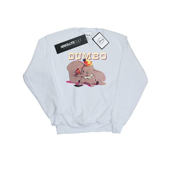 Disney Dam/Dam Dumbo Timothy's Trombone Sweatshirt S Vit White S