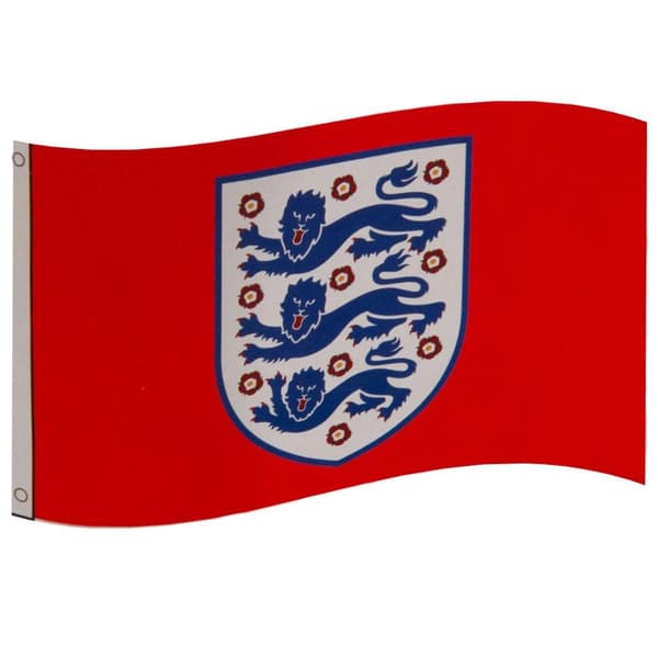England FA Crest Flag One Size Röd/Blå/Vit Red/Blue/White One Size