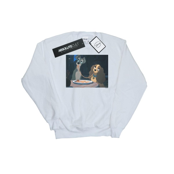 Disney Mens Lady And The Tramp Spaghetti Slurp Sweatshirt 3XL W White 3XL