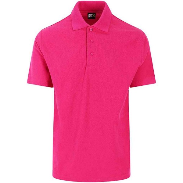 PRO RTX Herr Pro Pique Poloskjorta 3XL Fuchsia Fuchsia 3XL