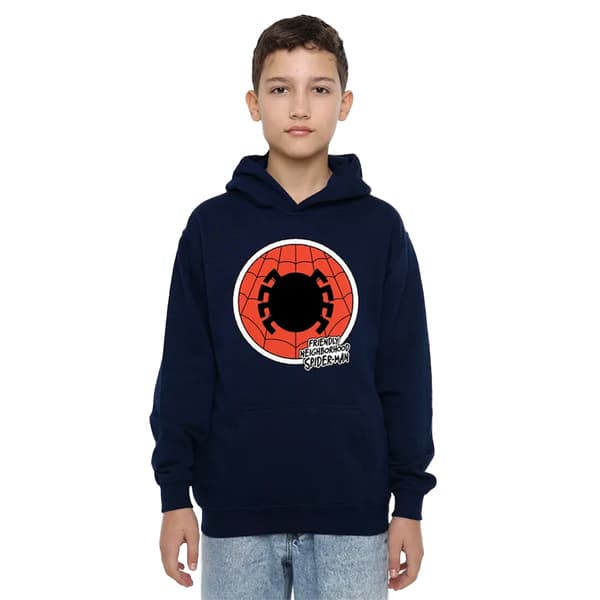 Spider-Man Barn/Barn Vänlig Kvarter Badge Tröja Navy 5-6 Years