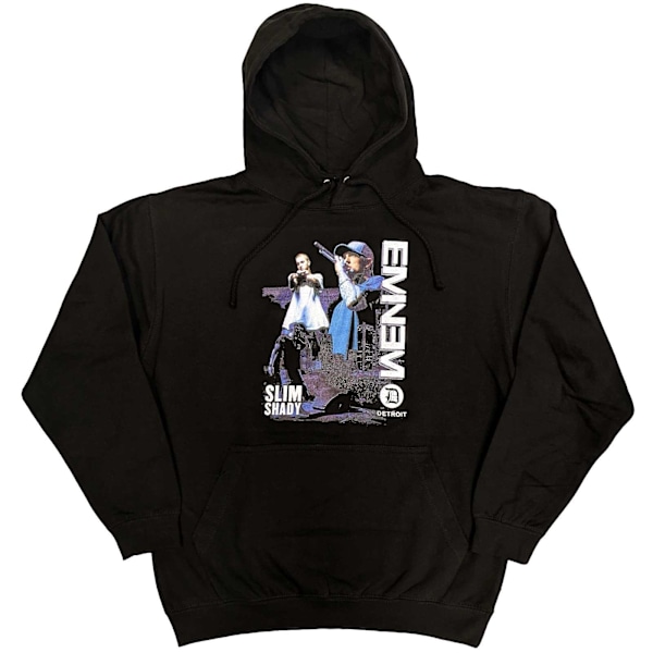 Eminem Unisex Adult Detroit Pullover Hoodie L Svart Black L