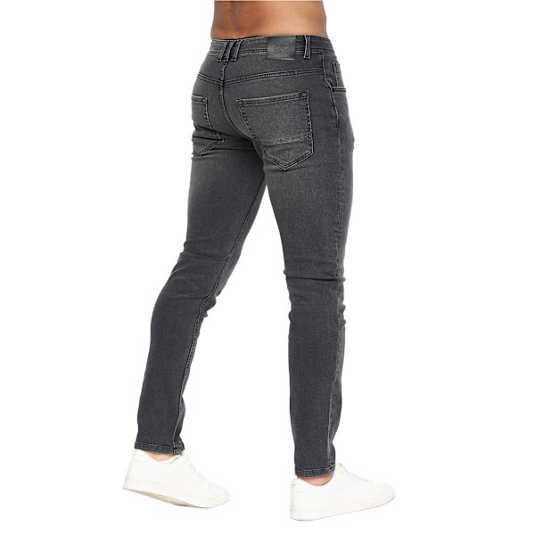 Crosshatch Malcolm Slim Jeans 36R Mörk Kol Dark Charcoal 36R