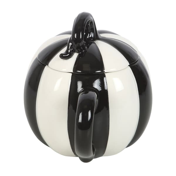 Something Different Kontrastrandig Mugg Med Lock One Size Svart Black/White One Size
