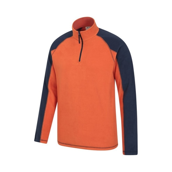 Mountain Warehouse Ashbourne Fleece Top XS Orange för män Orange XS