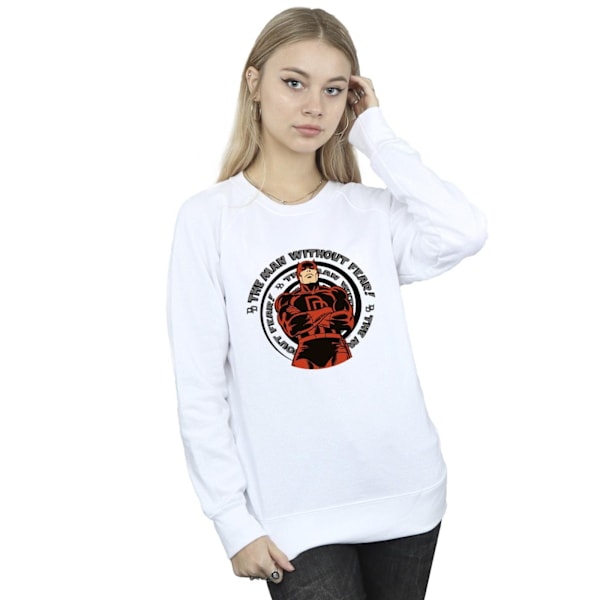 Marvel Womens/Ladies Comics Daredevil Spiral Sweatshirt XXL Vit White XXL