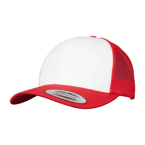 Flexfit Retro Trucker Cap One Size Röd/Vit Red/White One Size