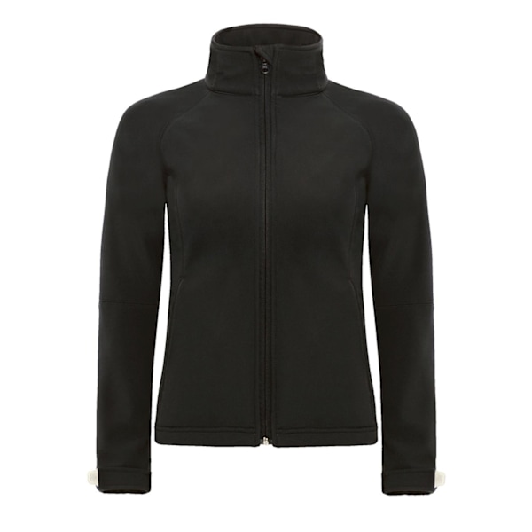 B&C Dam Premium Softshelljacka med huva (vindtät, vattentät och andningsbar) Black XS
