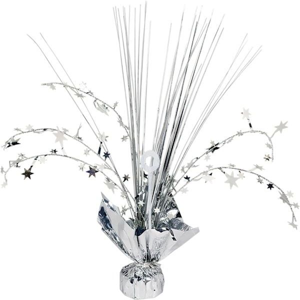Amscan Folieballongvikt Centerpiece One Size Silver Silver One Size