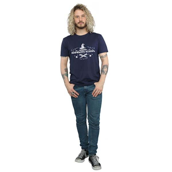 Harry Potter T-shirt Hogwarts första år XXL marinblå Navy Blue XXL