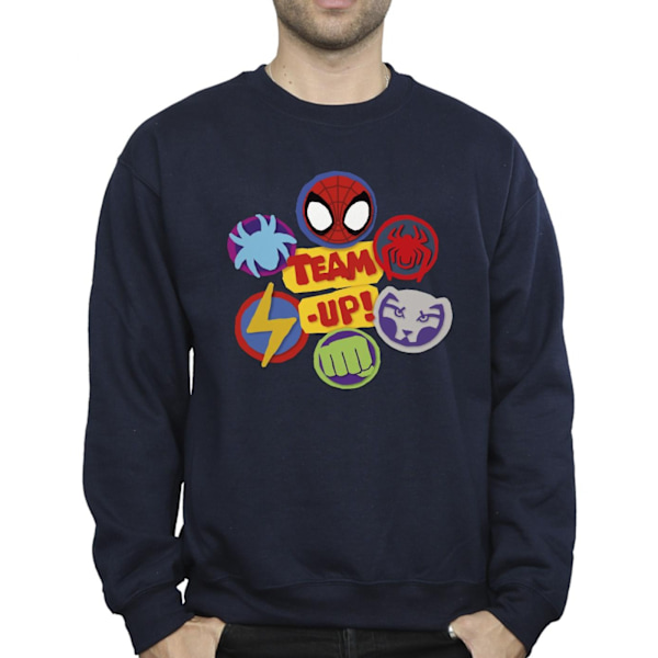 Marvel Herr Spidey And His Amazing Friends Team Up Sweatshirt M Navy Blue M