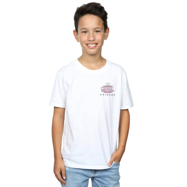 Friends Boys Coffee Cup T-shirt med print 7-8 år Vit White 7-8 Years