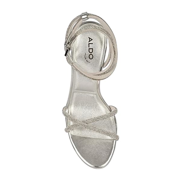 Where's That From Dam/Dam Rhinestone Stilettklack Hög H Silver 3 UK