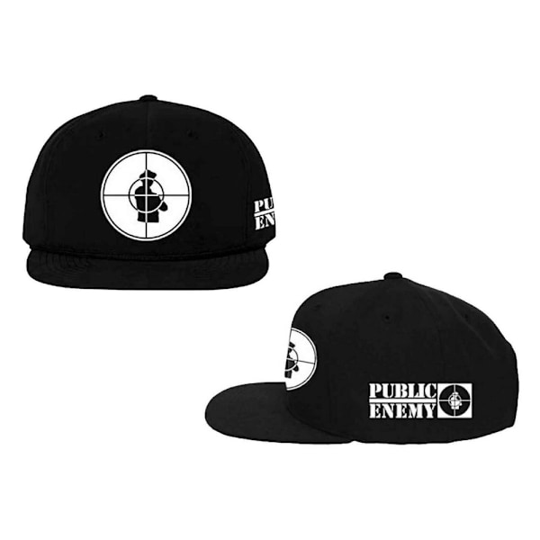 Public Enemy Unisex Vuxen Target Snapback Cap One Size Svart Black One Size