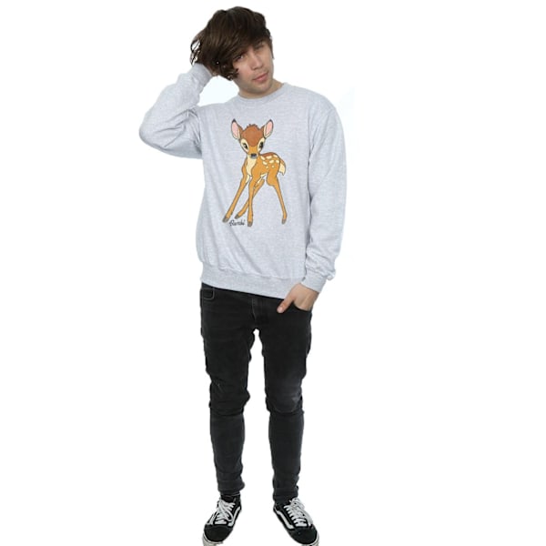 Bambi Klassisk Bomullströja XL Sports Grey Sports Grey XL