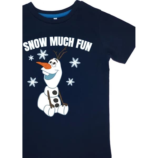 Frost Pojkar Snow Much Fun Olaf Randig Kortärmad Lång Pyjamas Navy 3-4 Years
