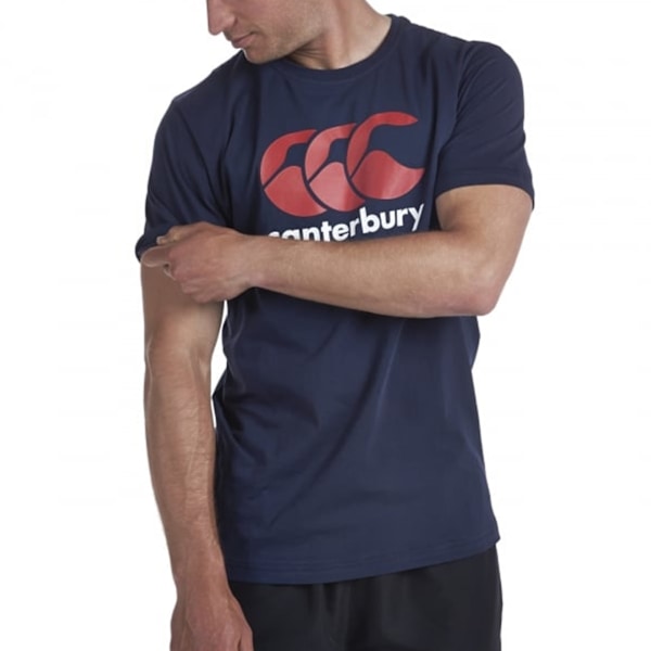 Canterbury CCC Logo T-shirt för män, marinblå/röd/vit, M Navy/Red/White M
