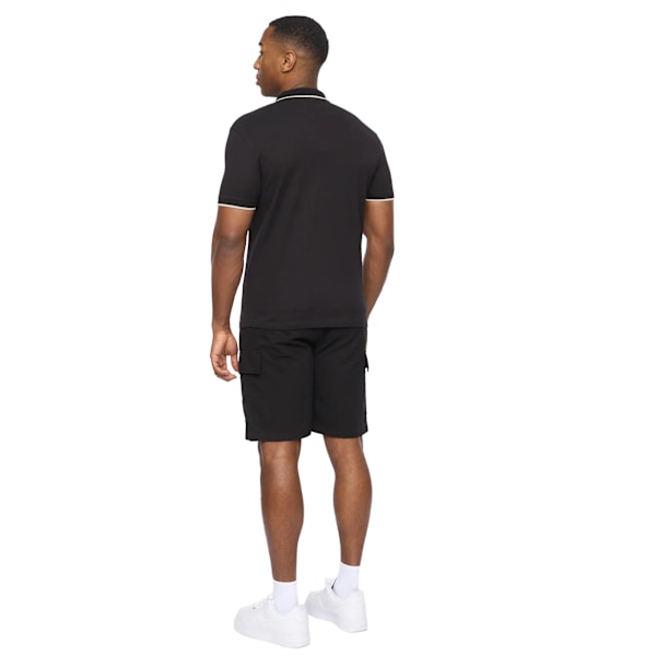 Crosshatch Utilate Pikétröja för Män XXL Svart Black XXL