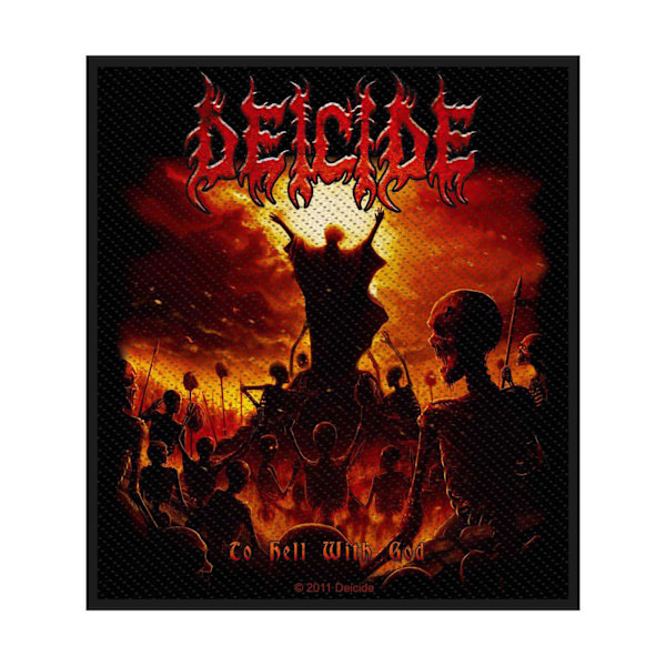 Deicide To Hell With God Standard Patch One Size Svart/Orange Black/Orange One Size