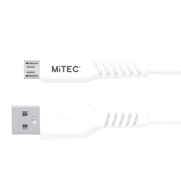 MiTEC Micro USB-kabel One Size Vit White One Size
