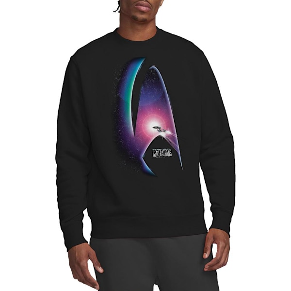 Star Trek Unisex Vuxen Generations Sweatshirt L Svart Black L