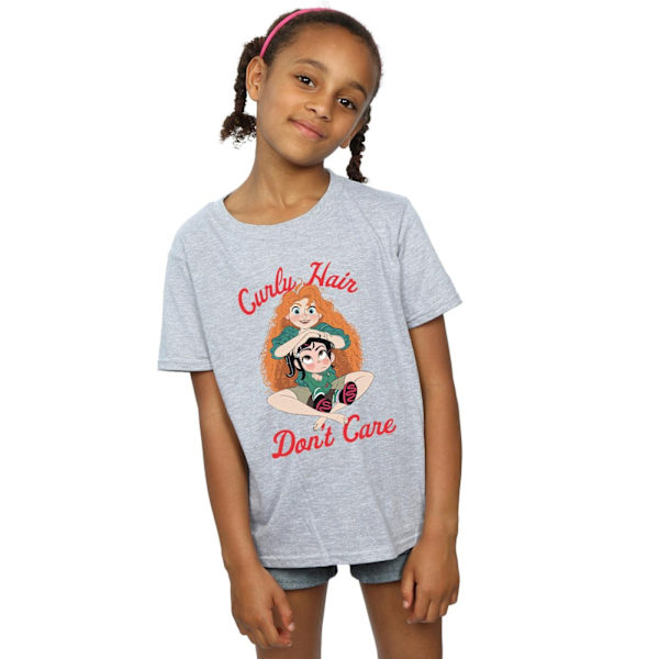 Disney Girls Wreck It Ralph Merida Och Vanellope Bomull T-shirt Sports Grey 5-6 Years