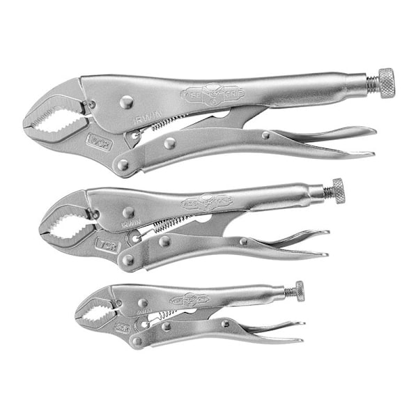Irwin Vise-grip Låstång med böjda käftar, set om 3 (5CR/7CR/10C Multi Colour Set of 3 (5CR/7CR/10CR)