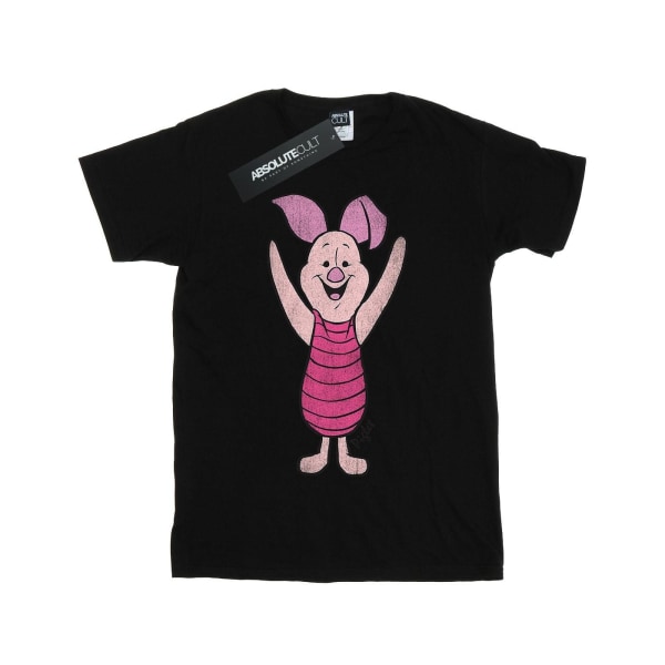 Disney Boys Winnie The Pooh Classic Piglet T-Shirt 12-13 år Black 12-13 Years