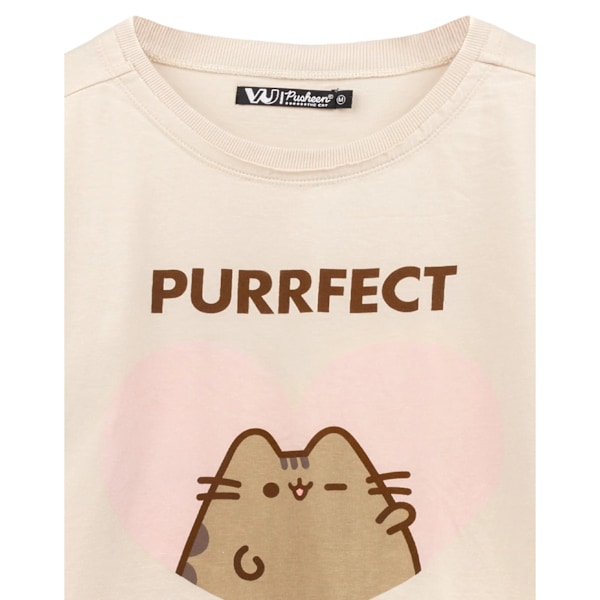Pusheen Dam/Kvinnor Purfect Katt Crop Top L Cream Cream L