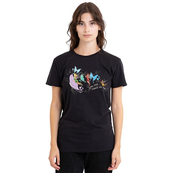 Disney Fairies Unisex Vuxen You Can Count On Me Tingeling & R Black XL