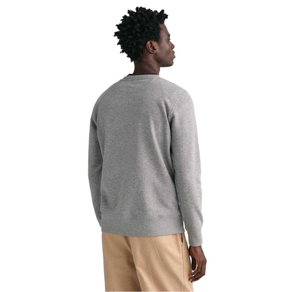 Gant Herr Tröja med rund hals XXL Grå Grey XXL