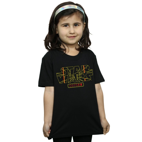 Star Wars Girls Target Logo bomull T-shirt 3-4 år svart Black 3-4 Years