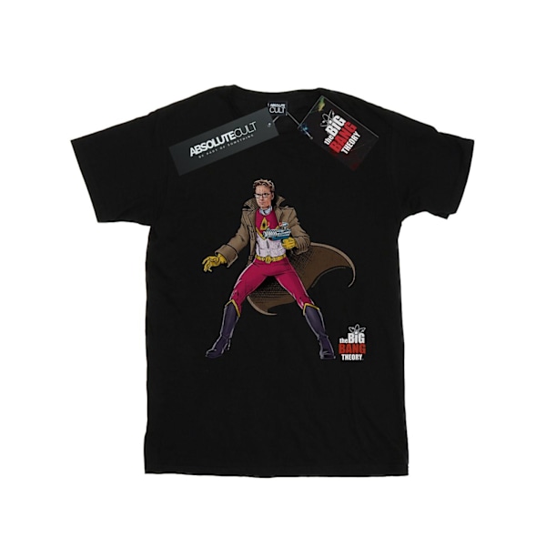 The Big Bang Theory Girls Leonard Superhero Bomull T-shirt 7-8 Black 7-8 Years