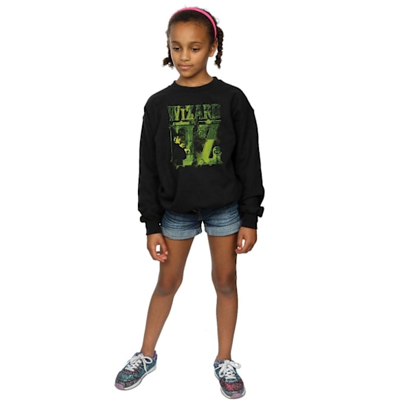 The Wizard Of Oz Flickans Wicked Witch Logotyp Sweatshirt 7-8 År B Black 7-8 Years