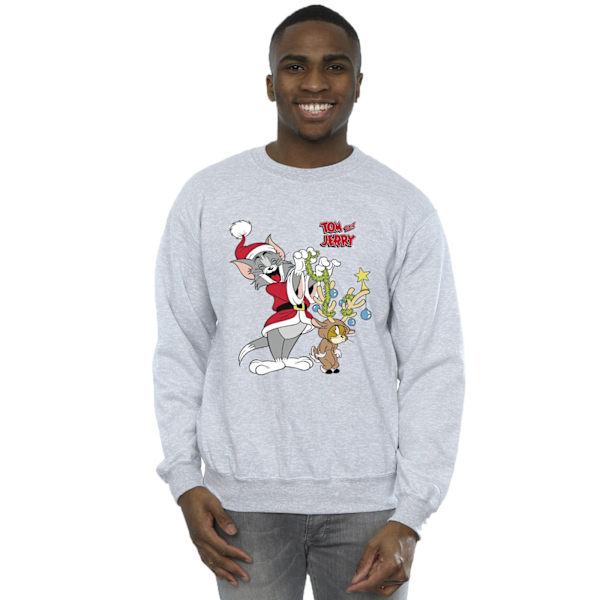 Tom & Jerry Herr Jul Ren Sweatshirt 3XL Sports Grey Sports Grey 3XL