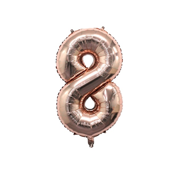 Realmax 8 Nummer Ballong One Size Roséguld Rose Gold One Size