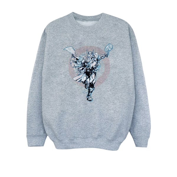 Marvel Boys Thor Circle Sweatshirt 5-6 år Sports Grey Sports Grey 5-6 Years