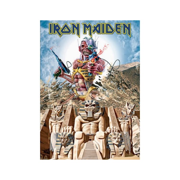 Iron Maiden Somewhere Back in Time Postcard One Size Beige/Ljus Beige/Light Blue/Red One Size
