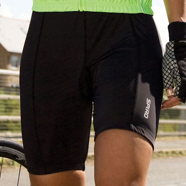 Spiro Dam/Kvinnors Vadderade Cykelkläder / Cykelshorts M Svart Black M