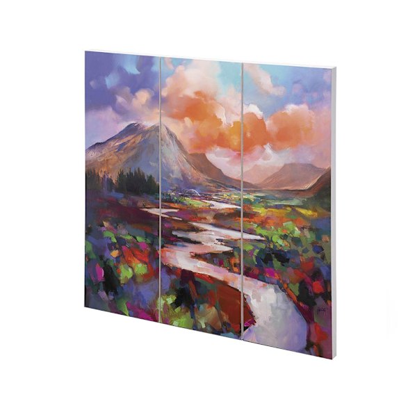 Scott Naismith Etive Flow Trä Fyrkantig Platta 30cm x 30cm Multic Multicoloured 30cm x 30cm