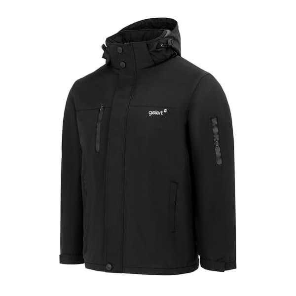 Gelert Herr Solid Hooded Regular Parka S Svart Black S