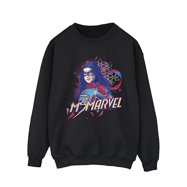 Marvel Ms Marvel Face Fade Sweatshirt L Svart Black L