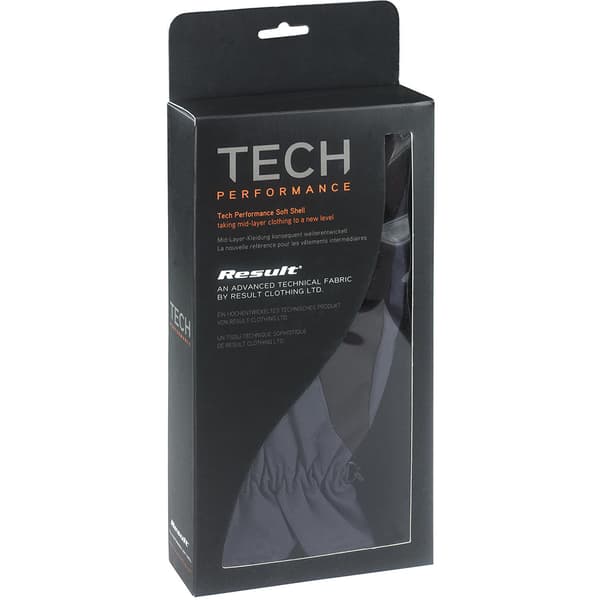 Result TECH Performance Sport Softshell Vindtät Vattenavvisande Black S